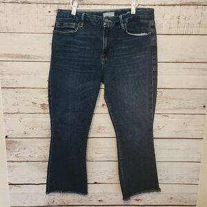 Frame Le Crop Mini Boot Frayed Hem size 32